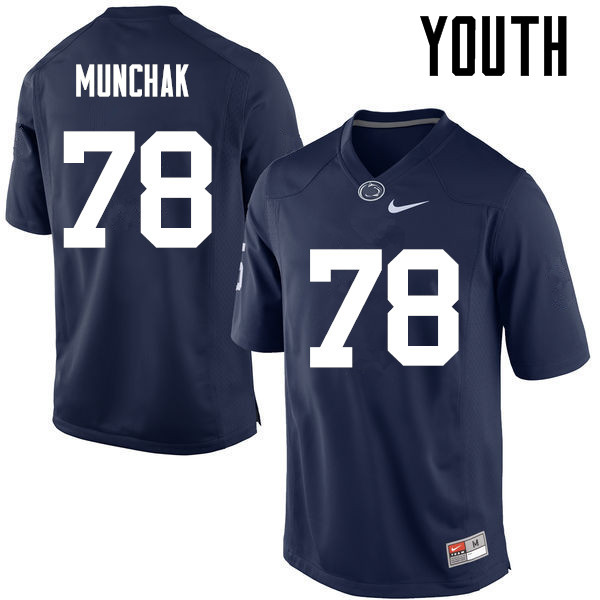 Youth Penn State Nittany Lions #78 Mike Munchak College Football Jerseys-Navy